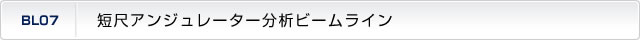 短尺アンジュレーター分析ビームライン