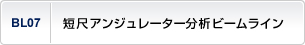 短尺アンジュレーター分析ビームライン